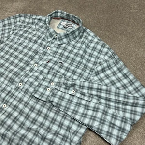 Simms Insect Shield Shirt Mens 2XL Long Sleeve Plaid Vented Button Down Fishing - Picture 1 of 9