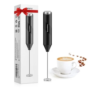 Milk Frother Handheld, Electric Foam Maker with Stainless Steel Whisk, Hand D... - Picture 1 of 7