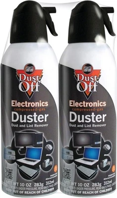 2 Pack Falcon Dust-Off Compressed Gas Electronics Duster 10oz. - Image 1 of 3