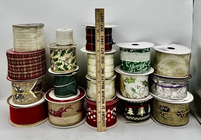 Lote mixto de 18 rollos de cinta con borde de vacaciones de Navidad Foto 1 de 3