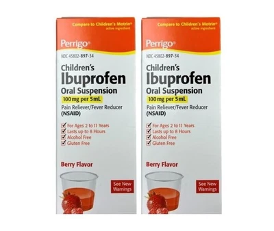 2 Children Ibuprofen Liquid Children's Fever & Pain Relief Oral Suspension 4 oz. - Image 1 of 4