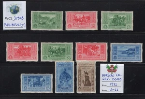 WC1_31908. AFRICAN COL.:GEN.ISSUES. 1932 GARIBALDI set. Sc.13-22. MLH-MVLH (T) - Picture 1 of 1