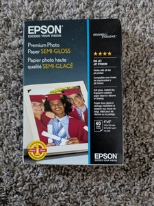 Epson Premium 4x6 Semi-glossy Photo Paper - 40 Sheets SAVE MONEY$ 💰💰💰💰💰💰💰 - Picture 1 of 1