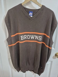 Chaleco Suéter Cleveland Browns Talla 2XL Cuello en V Reebok NFL - Imagen 1 de 4
