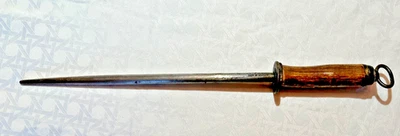 Vintage F DICK 14" Butchers Steel + 6" Antler handle Antique Germany - Image 1 of 4