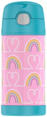 Thermos 12 oz. Kid's Funtainer Vacuum Insulated Stainless Steel Straw Bottle - Image 1 of 4