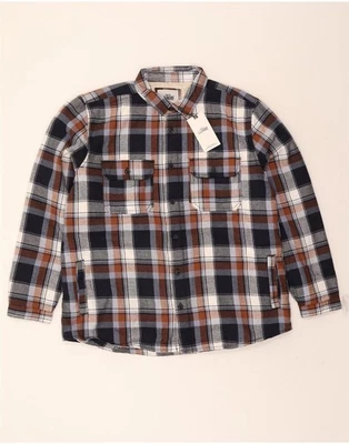 TOKYO LAUNDRY Mens Lumberjack Shirt 2XL Navy Blue Check Cotton CL03 - Image 1 of 3