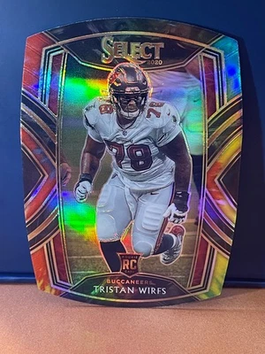 2020-21 Panini Select Tristan Wirfs Rookie - SSP Grail Tie Dye Prizm /25 - Image 1 of 4