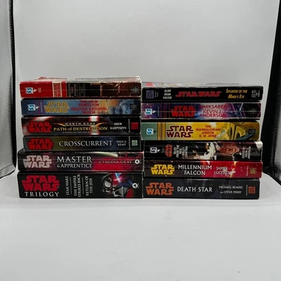 Star Wars Mixed Authors and Series Vintage Lot of 12 Paperback Books Foto 1 de 4