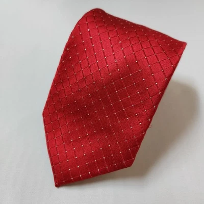 "Corbata de cuello Donald Trump Signature Collection 100 % seda roja con metal 3 1/2""" Foto 1 de 4