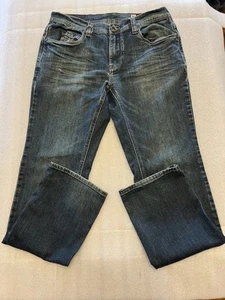 Empyre Sledgehammer Jeans Mens Size 30 Regular Straight Leg Whiskered Dark Wash - Picture 1 of 15