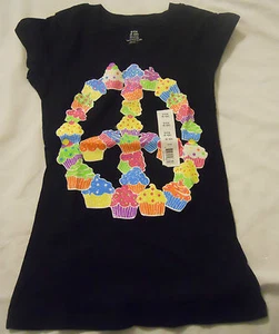 Girls Tee Shirts Print Kids Size XS S M L XL Print New - Picture 1 of 70