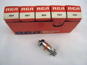 5 Stück NOS RCA 3Q4 Audio/Radio Vakuumröhren Neu in OVP - Bild 1 von 1