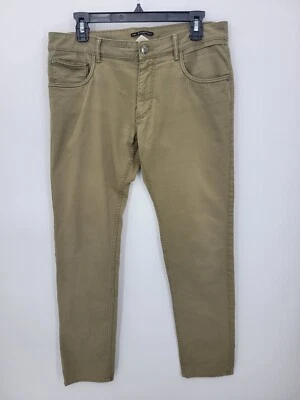 MNG Jeans Mens 34x29 Brown Pisa Five Pocket Straight Leg Casual Chino Preppy - Image 1 of 4