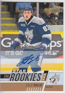 17-18 CHL Star Rookies Autograph Zack Malik - Picture 1 of 1