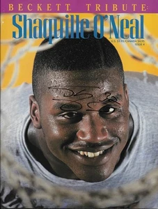 *SHAQUILLE O'NEAL*SIGNED*BECKETT*TRIBUTE*MAGAZINE*AUTOGRAPHED*ORLANDO*MAGIC*COA* - Picture 1 of 2