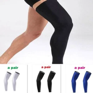 Cycling Bike Bicycle Leg Warmer Guard Knee Sun Protect Leg Sleeves Unisex - Picture 1 of 11