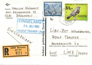 1993 (F46) Braunau am Inn Whole Things Reco Card - Picture 1 of 1