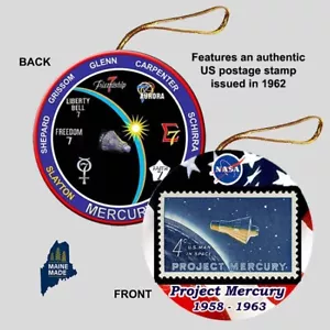 PROJECT MERCURY Ornament - Collectible NASA History Original Seven 7 Astronauts - Picture 1 of 1