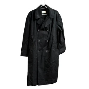 NWT ZARA ORIGINS Double Breasted Belted Oversized Black Trench Coat MEN'S MEDIUM - Picture 1 of 10