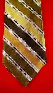 Addison On Madison 100% Silk Striped Tie - Picture 1 of 4