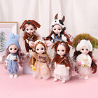 17cm Doll Girl Toy Mini Doll Movable Joint Doll Toys Clothes Dress Up Gifts
