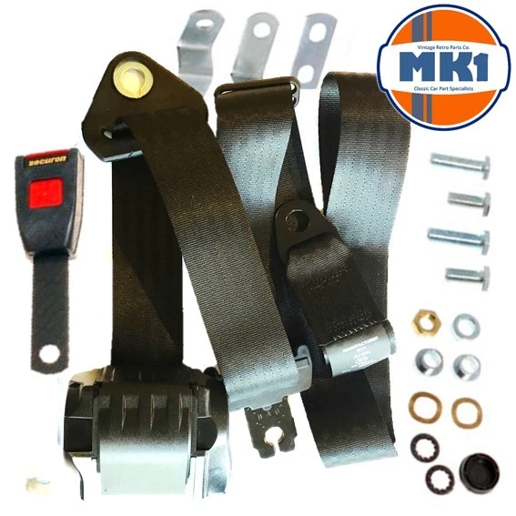 Porsche 911 912 Carrera & Targa Vorne Automatisch Sitzgurt Set 15cm Starr Buckle - Bild 1 von 1