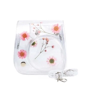 PVC Camera Bag Protect Case Cover Belt Strap For Fuji Instant Instax Mini8/9/11 - Picture 1 of 16