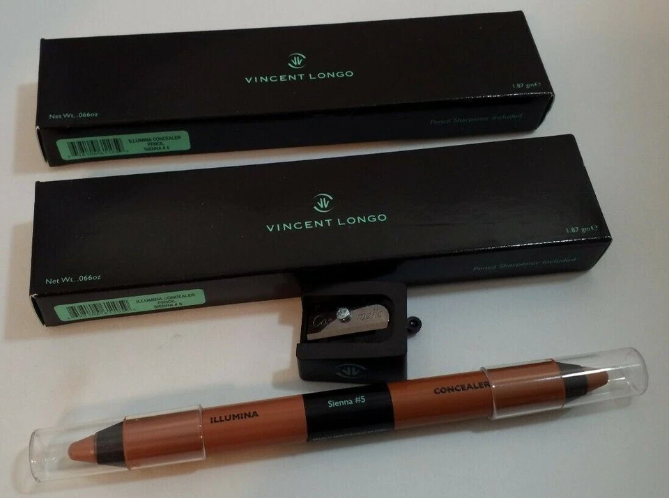 Vincent Longo Illumina Concealer Pencil Sienna #5 with Sharpener~Lot of 2~NEW. - Image 1 of 4
