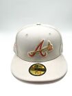 HAT CLUB EXCLUSIVE Rose Gold collection ATLANTA BRAVES  7 1/2 Stone 150TH PATCH
