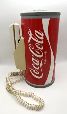 Rare Vintage Paul Nelson Coca-Cola Coke Can Push Button Telephone 13" T - Image 1 of 4