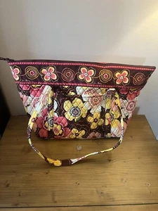 Vera Bradley Buttercup Miller Travel Tote Bag Large Shoulder - NWD - Picture 1 of 6