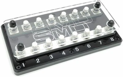 SMD (SMD-8-ANL) Heavy Duty Eight ANL Fuse Block | Steve Meade Designs