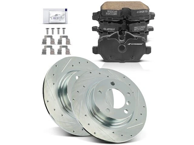 74QJ85H Rear Brake Pad and Rotor Kit Fits 2013-2016 Mini Cooper Countryman Foto 1 de 1