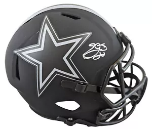 Cowboys Emmitt Smith Signed Eclipse Full Size Speed Rep Helmet BAS Witnessed - Picture 1 of 3