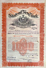 Obligation bonus de guerre mondiale 1945 État de New York certificat d'obligation de 1 000 $