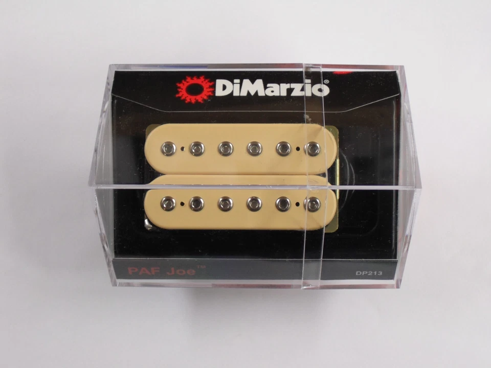 DiMarzio REGULAR SPACED PAF Joe Neck Humbucker Creme W/Chrome Poles DP 213 - Image 1 of 1
