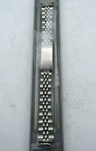 HADLEY ROMA STAINLESS STEEL SQUARE/CURVED EDGE 12mm WATCH BAND LB5392W wb1 - Picture 1 of 3