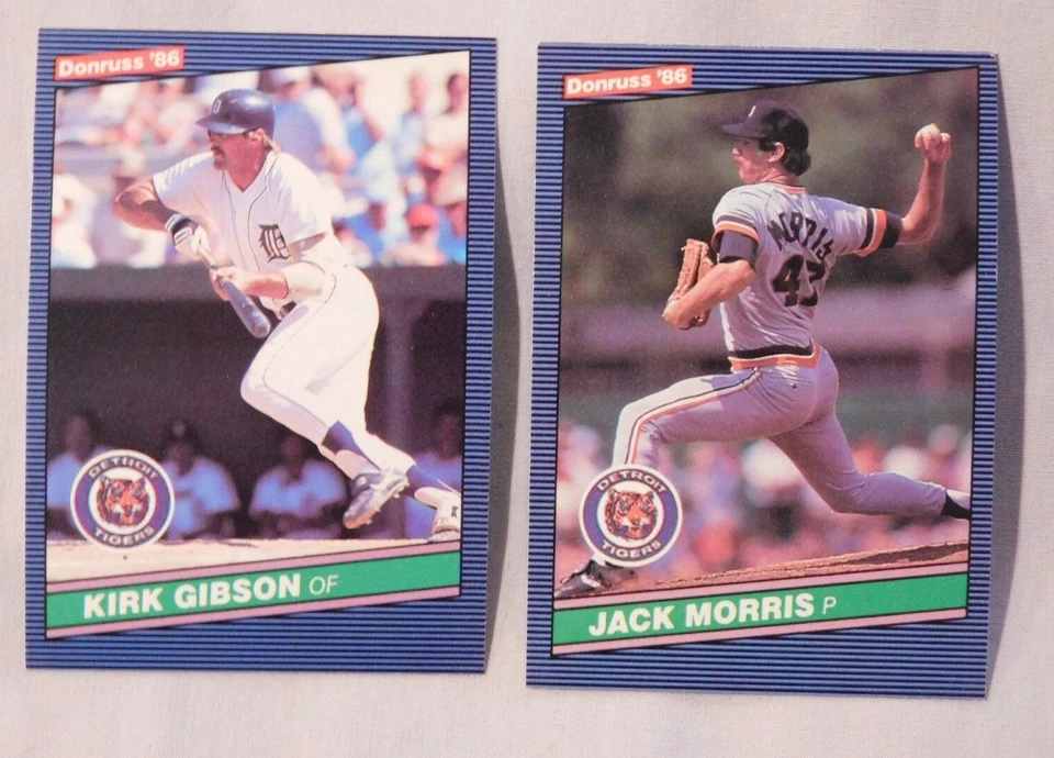 1986 Donruss Detroit Tigers Baseball Card Pick one - Image 1 of 1