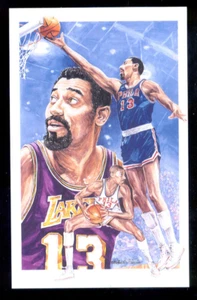 1991 Legends Magazine WILT CHAMBERLAIN Los Angeles Laker Jumbo Cover Insert Card - Picture 1 of 1