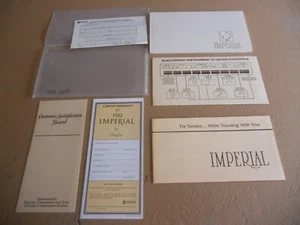Nuevo de lote antiguo original 1982 Chrysler Imperial instrucciones de funcionamiento propietario conjunto manual - Imagen 1 de 3
