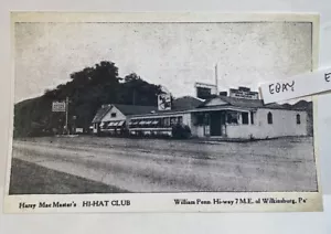 HI-HAT CLUB WILLIAM PENN HIGHWAY RT.22 GAS TANZALKOHOL + PITTSBURGH NEUE POSTKARTE - Bild 1 von 1