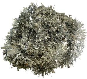 Christmas Concepts® 2.7m Metre Chunky/Fine Christmas Tinsel - Silver ( T35 ) - Picture 1 of 2