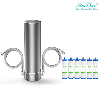 SimPure V7 5 Stage Under Sink Water Filter System 20K Gallon SU304 Extra Filters