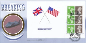 Breaking Barriers FULL Booklet pane Benham BLCS147s FDC Penddine 1998 (137830) - Picture 1 of 1