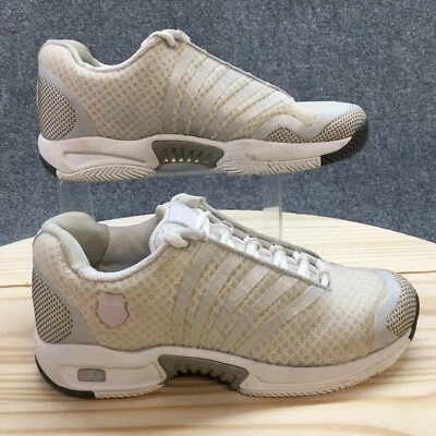 K-Swiss Shoes Womens 8 Ascendor SLT Tennis Low Sneakers 91143125 White Grey Mesh - Image 1 of 4