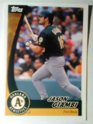 Tarjeta de béisbol 2002 Topps Jason Giambi #10 Foto 1 de 2