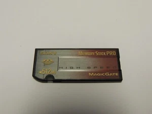 Genuine Sony 512MB (Megabytes, Not GB) Memory Stick PRO MSX-512N - Made in Japan - Picture 1 of 2