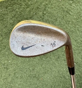 Nike Forged Raw 56 Degree Wedge Nice Rusting 2* Upright Original Grip EUC - Picture 1 of 6