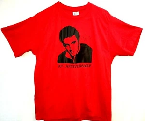 VTG CalCru 1987 Elvis 10th Anniversary of His Death Short Sleeve Tee SZ XL Red - Picture 1 of 7